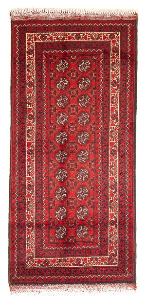 Tappeto afgano - 100 x 69 cm - rosso scuro