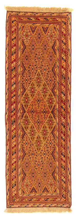 Tappeto corsia Tappeto Kelim - Orientale - 194 x 61 cm - marrone