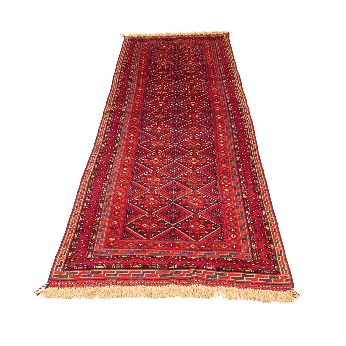 Tappeto corsia Tappeto Kelim - Orientale - 279 x 81 cm - rosso scuro