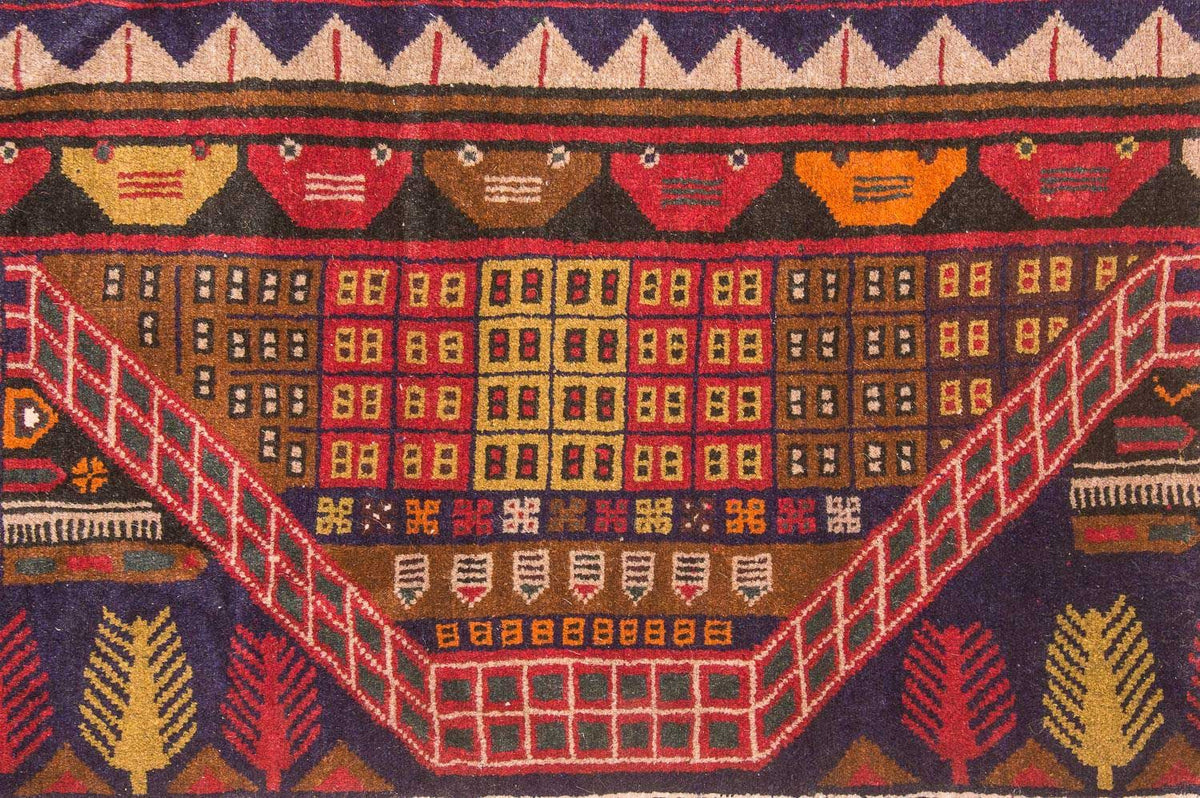 Tappeto Belutsch - 140 x 85 cm - multicolore