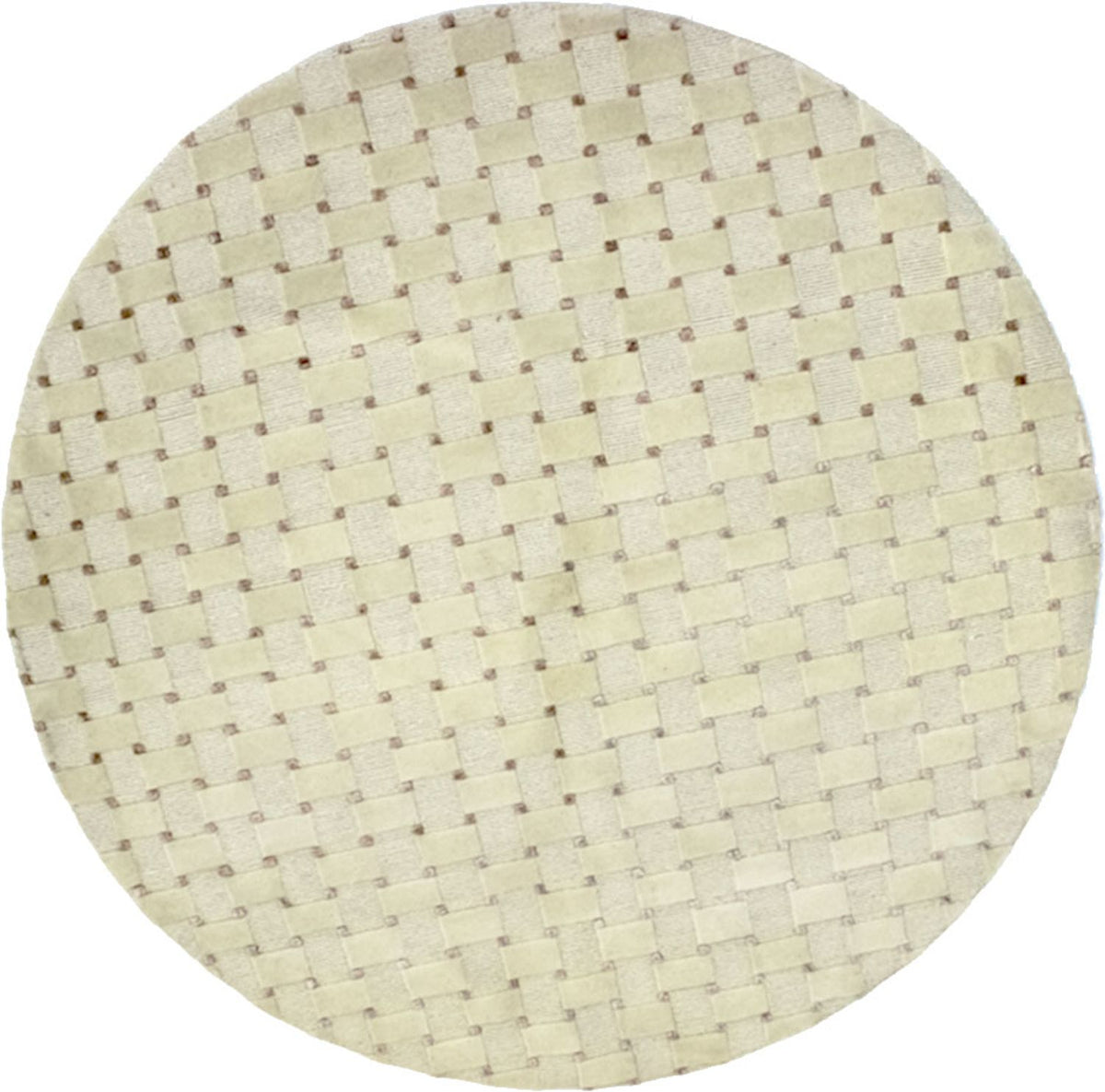 Tappeto Nepal rotondo  - 150 x 150 cm - beige