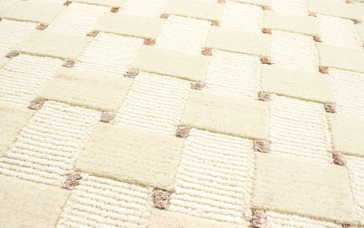 Tappeto Nepal rotondo  - 150 x 150 cm - beige