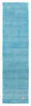Tappeto corsia Tappeto Gabbeh - Indus - 400 x 80 cm - blu chiaro