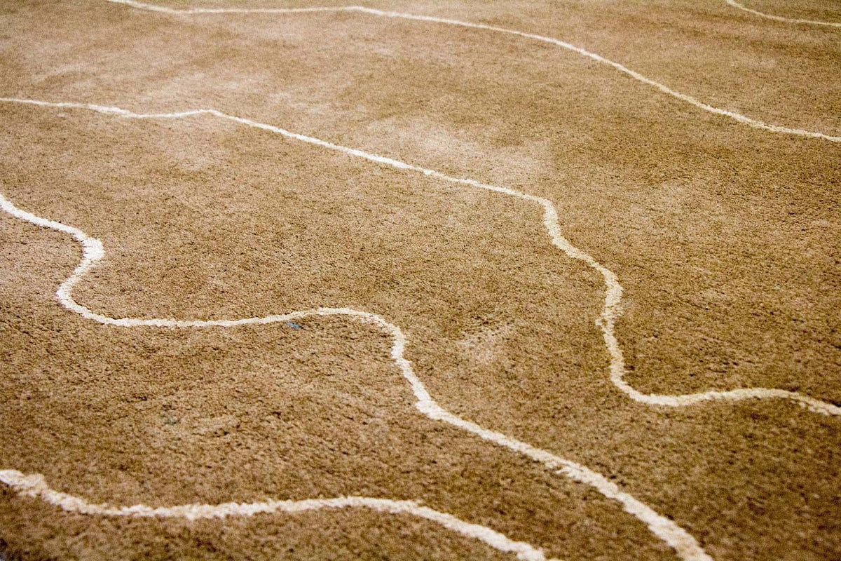 Tappeto di design - 240 x 151 cm - marrone