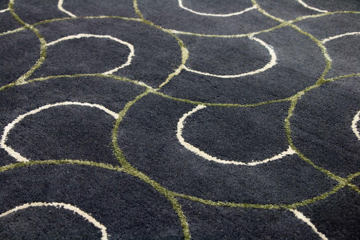 Tappeto di design - 242 x 152 cm - blu