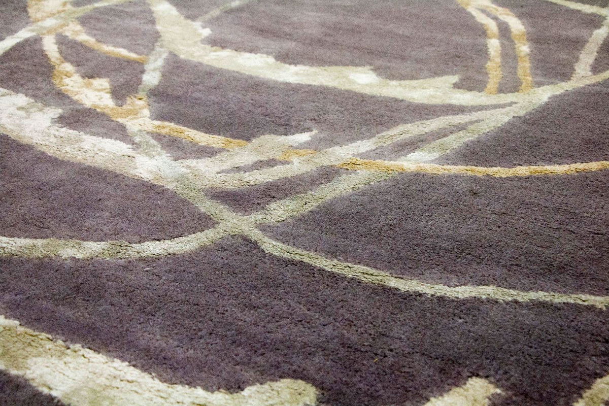Tappeto di design - 245 x 155 cm - viola