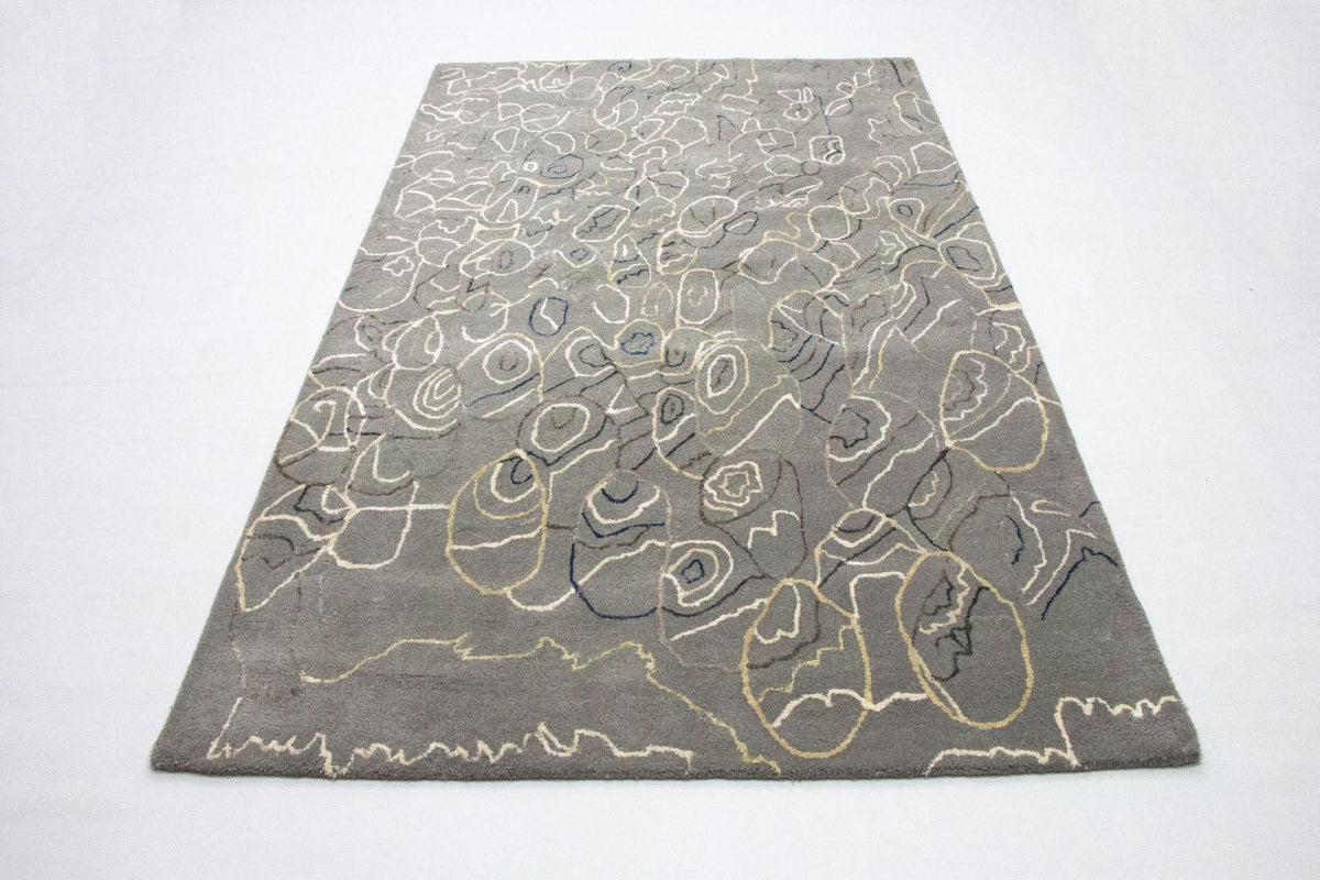 Tappeto di design - 243 x 155 cm - argento