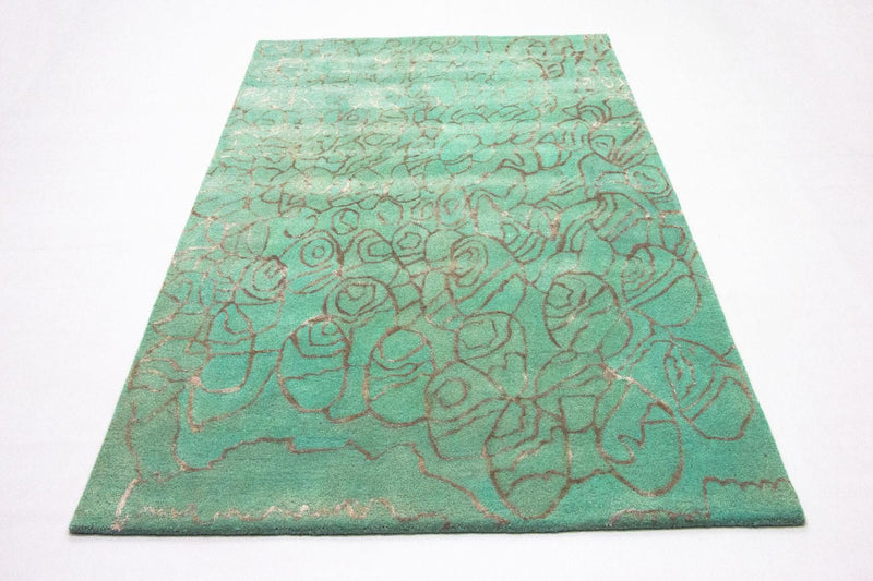 Tappeto di design - 244 x 153 cm - turchese