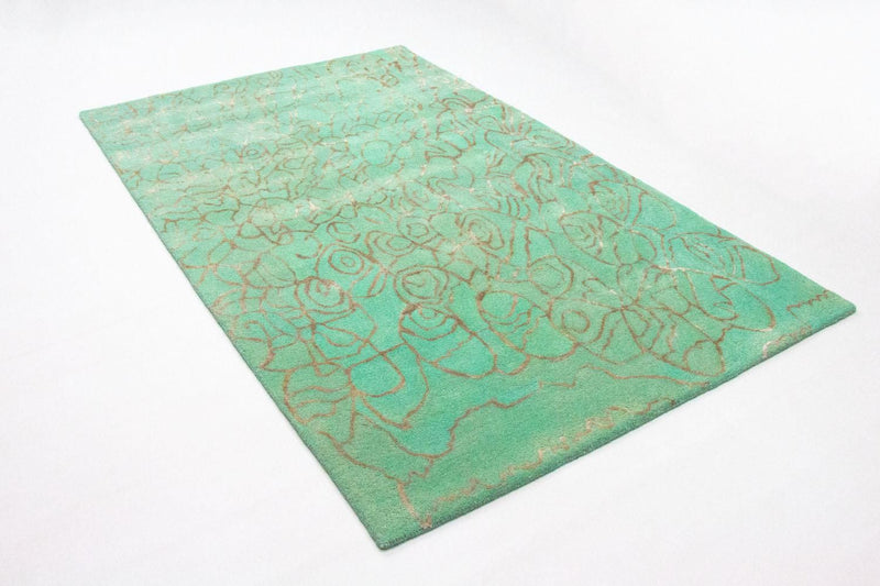 Tappeto di design - 244 x 153 cm - turchese