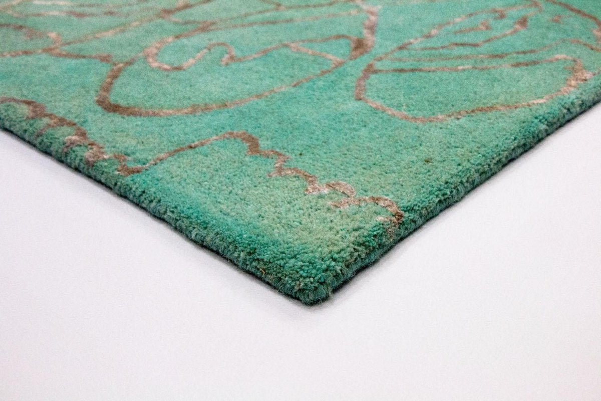 Tappeto di design - 244 x 153 cm - turchese