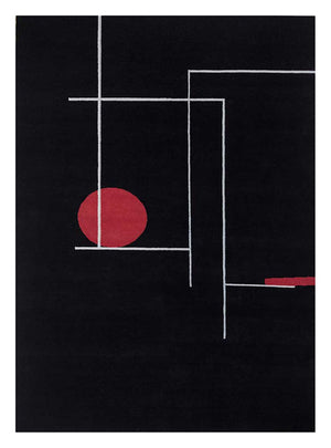 Tappeto di lana - 270 x 180 cm - nero