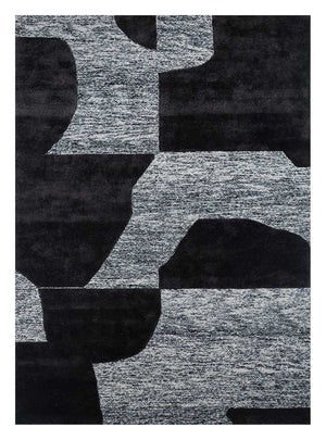 Tappeto di lana - 270 x 180 cm - bianco e nero