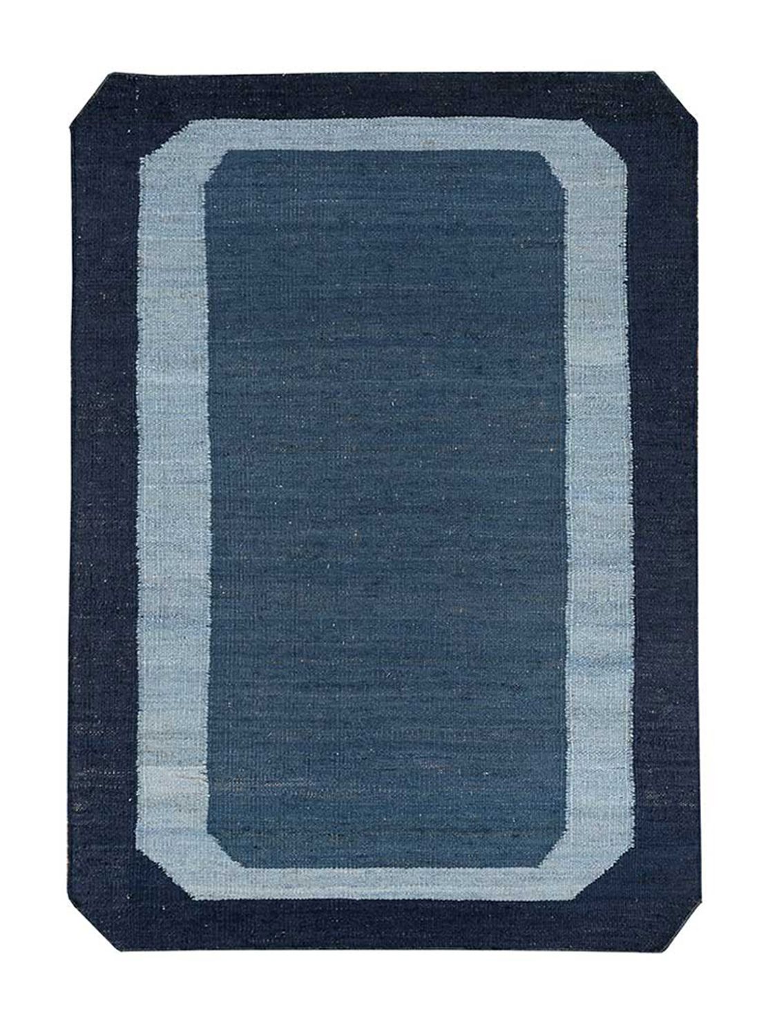 Tappeto Sisal forma speciale - 270 x 180 cm - blu