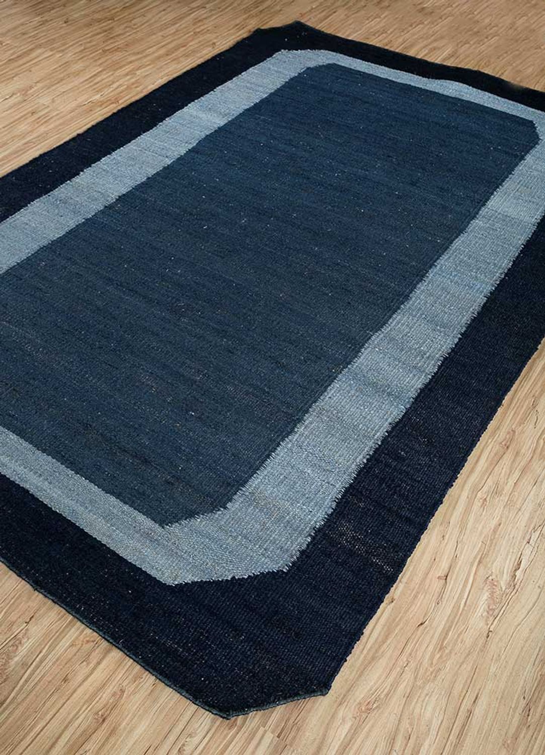 Tappeto Sisal forma speciale - 270 x 180 cm - blu