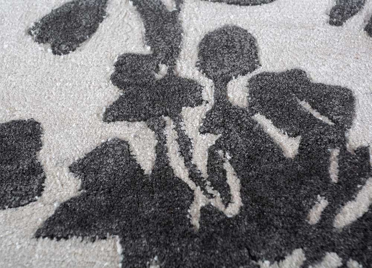 Tappeto di lana - 270 x 180 cm - bianco e nero