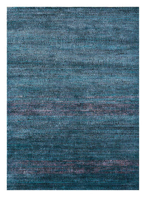Tappeto di lana - 270 x 180 cm - blu scuro