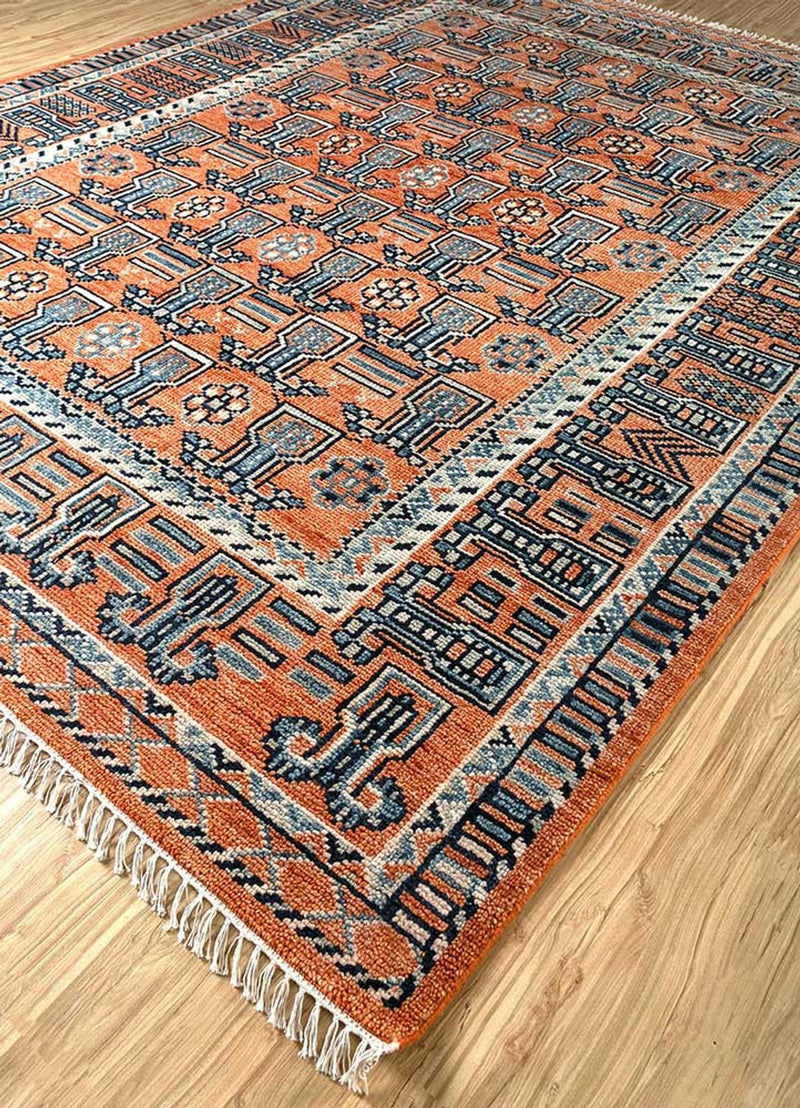 Tappeto di lana - 300 x 240 cm - rosso chiaro