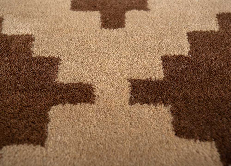 Tappeto di lana - 270 x 210 cm - marrone