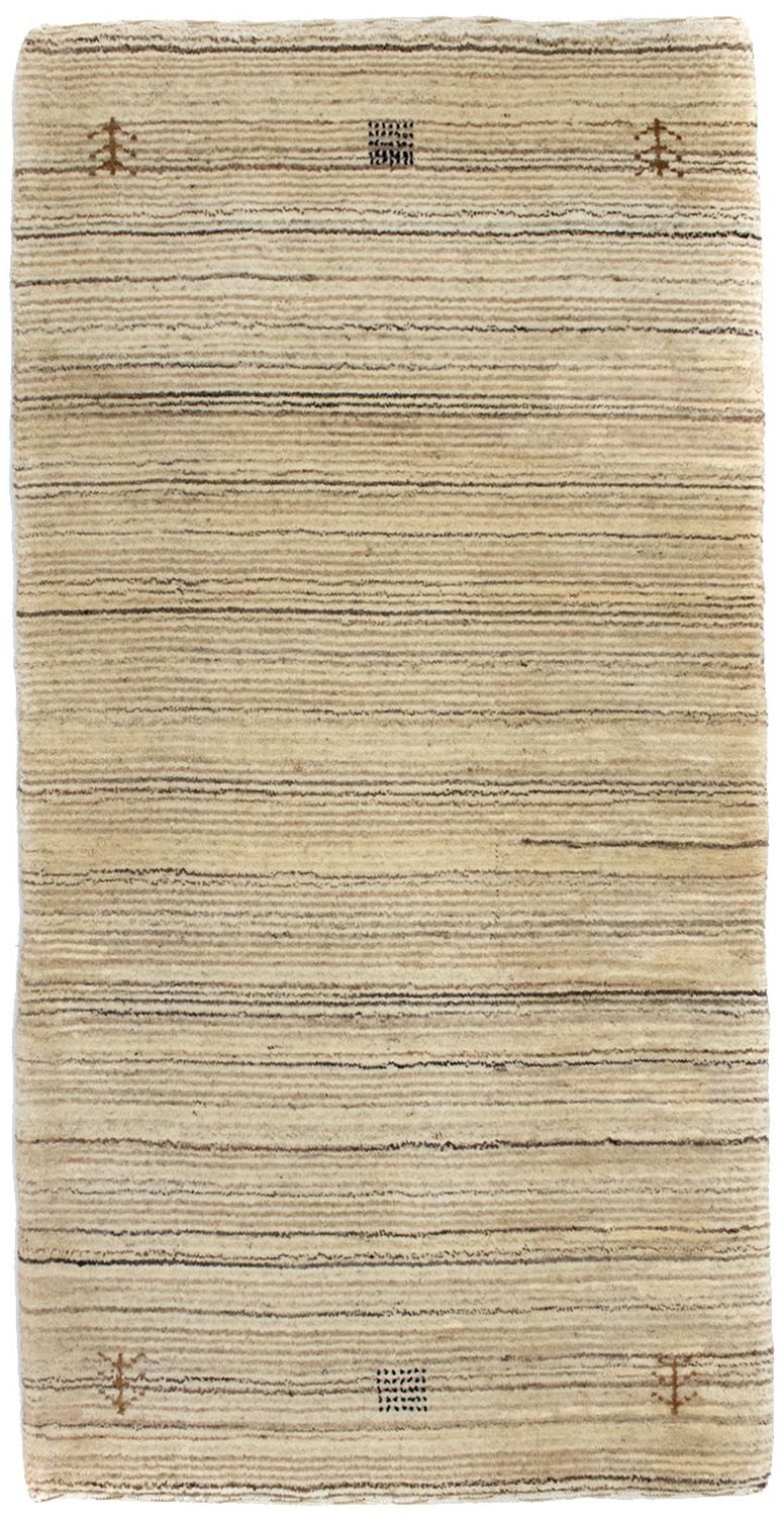 Tappeto di lana - 124 x 63 cm - naturale