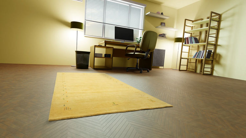 Tappeto Gabbeh - Indus - 250 x 200 cm - oro