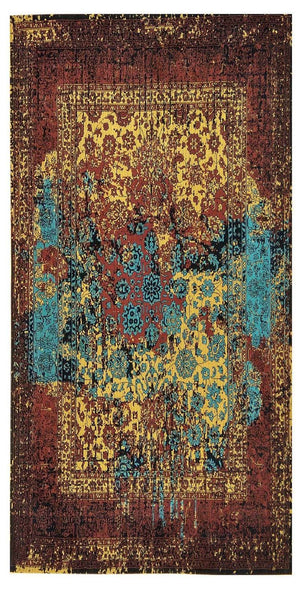 Tappeto corsia Tappeto vintage - 300 x 80 cm - oro