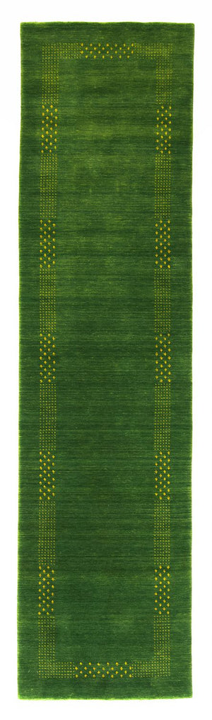 Tappeto corsia Tappeto Gabbeh - Indus - 200 x 80 cm - verde