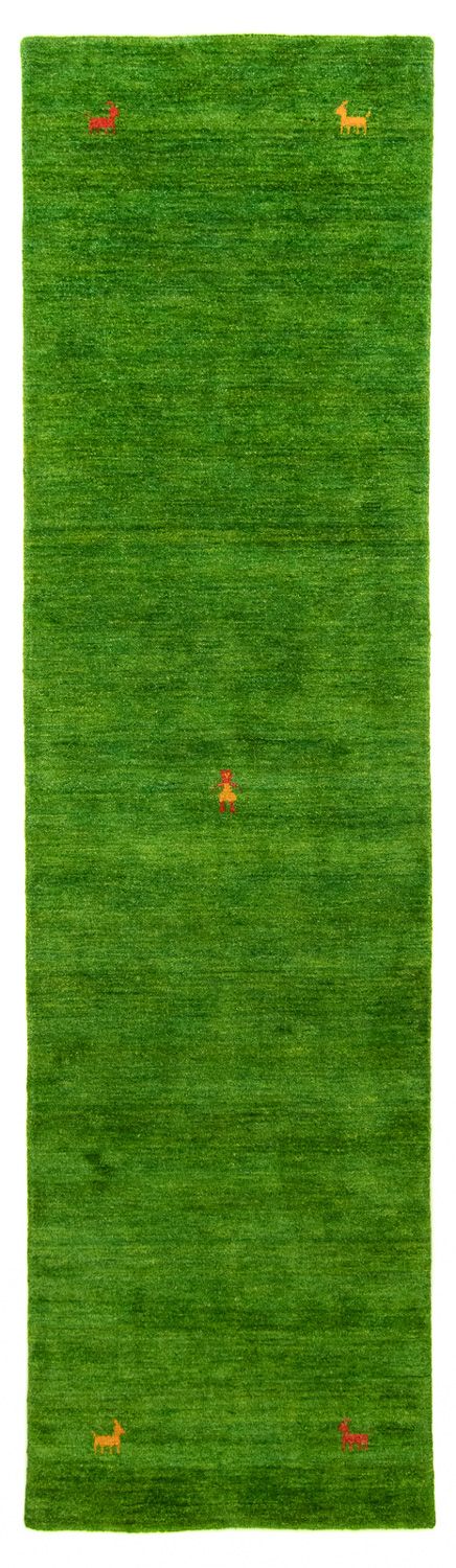 Tappeto corsia Tappeto Gabbeh - Indus - 200 x 80 cm - verde