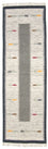 Tappeto corsia Tappeto Kelim - Tendenza - 250 x 80 cm - grigio