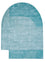 Tappeto di design forma speciale - 210 x 150 cm - turchese