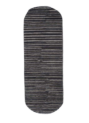 Tappeto di lana forma speciale  - 152 x 55 cm - antracite
