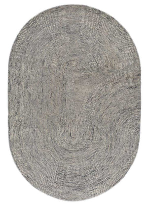 Tappeto di lana forma speciale  - 225 x 150 cm - grigio