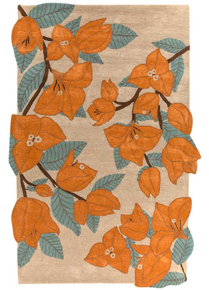 Tappeto di lana forma speciale  - 270 x 180 cm - oro