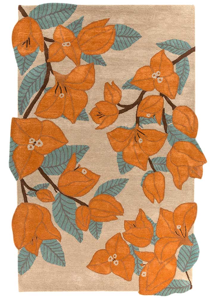 Tappeto di lana forma speciale  - 270 x 180 cm - oro