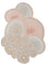 Tappeto di lana forma speciale  - 240 x 180 cm - beige
