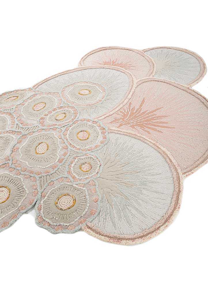 Tappeto di lana forma speciale  - 240 x 180 cm - beige
