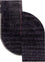 Tappeto di design forma speciale - 330 x 240 cm - antracite