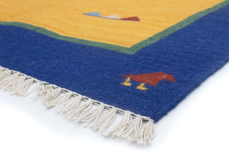 Tappeto Kelim - Tendenza - 200 x 140 cm - giallo