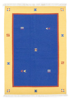 Tappeto Kelim - Tendenza - 200 x 140 cm - blu