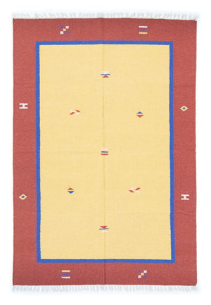 Tappeto Kelim - Tendenza - 200 x 140 cm - giallo