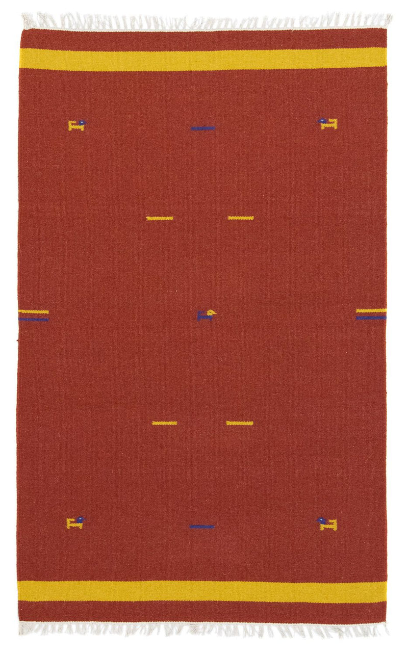 Tappeto Kelim - Tendenza - 180 x 120 cm - ruggine