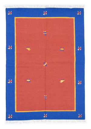 Tappeto Kelim - Tendenza - 200 x 140 cm - rosso