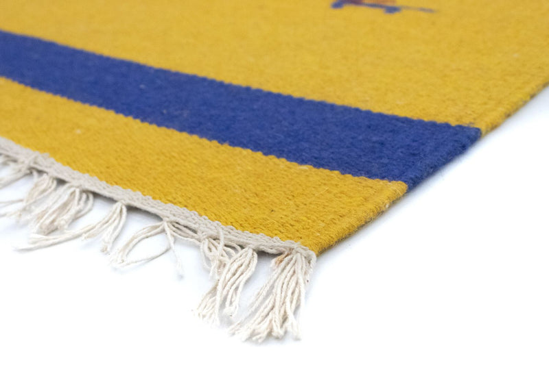 Tappeto Kelim - Tendenza - 180 x 120 cm - giallo