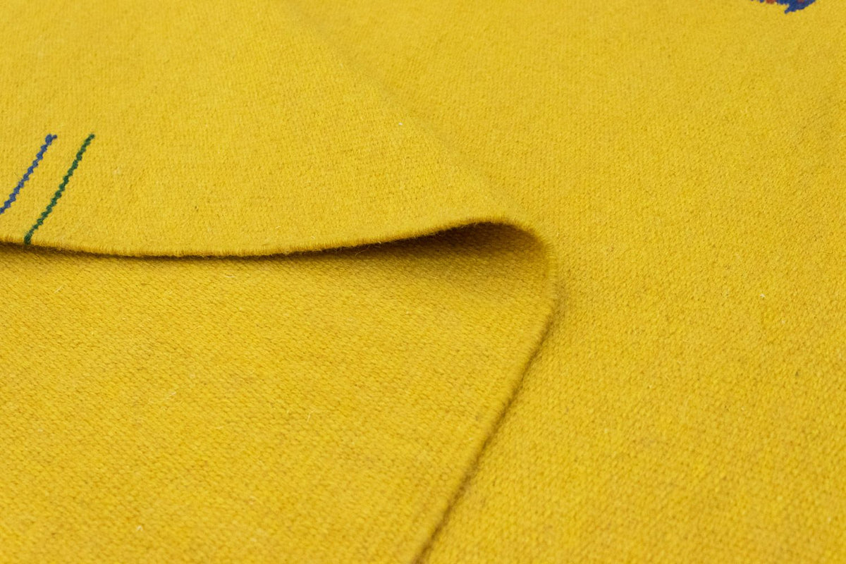 Tappeto Kelim - Tendenza - 180 x 120 cm - giallo