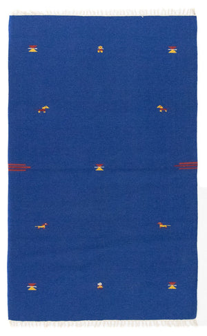 Tappeto Kelim - Tendenza - 180 x 120 cm - blu