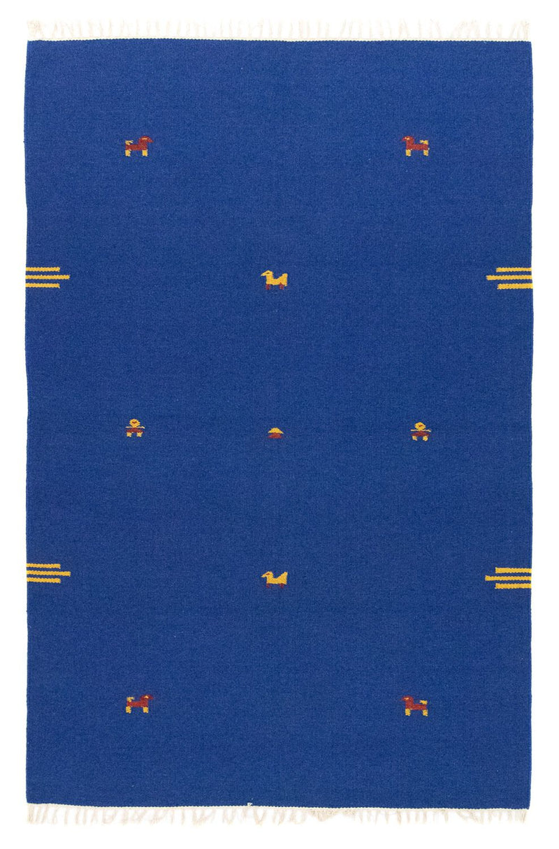 Tappeto Kelim - Tendenza - 180 x 120 cm - blu