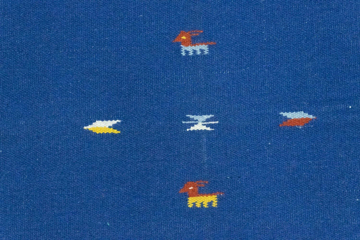 Tappeto Kelim - Tendenza - 180 x 120 cm - blu