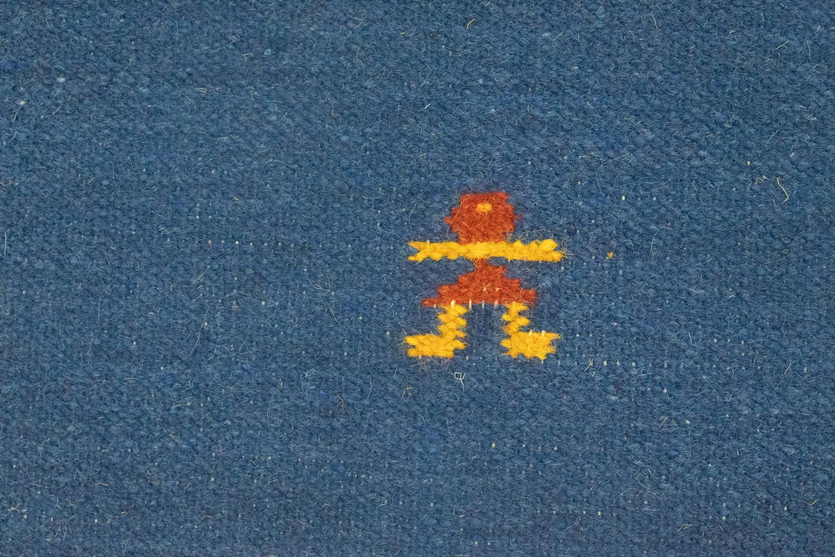 Tappeto Kelim - Tendenza - 200 x 140 cm - blu