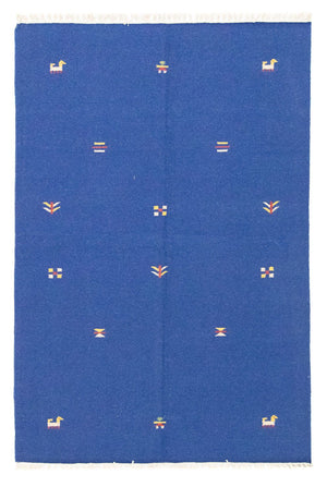 Tappeto Kelim - Tendenza - 200 x 140 cm - blu