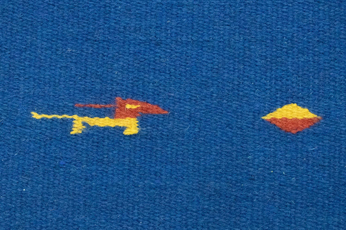 Tappeto Kelim - Tendenza - 200 x 140 cm - blu
