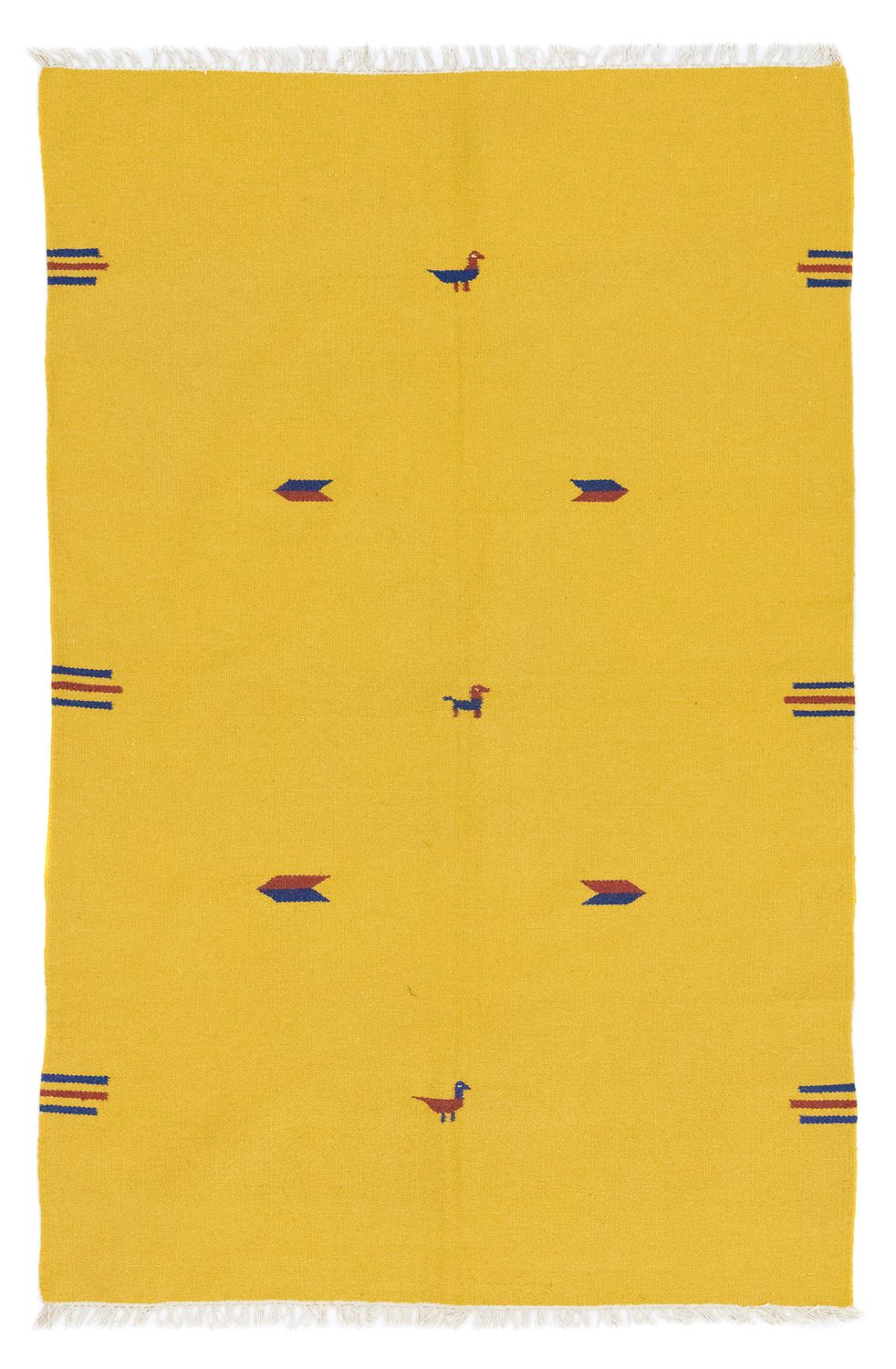 Tappeto Kelim - Tendenza - 200 x 140 cm - giallo